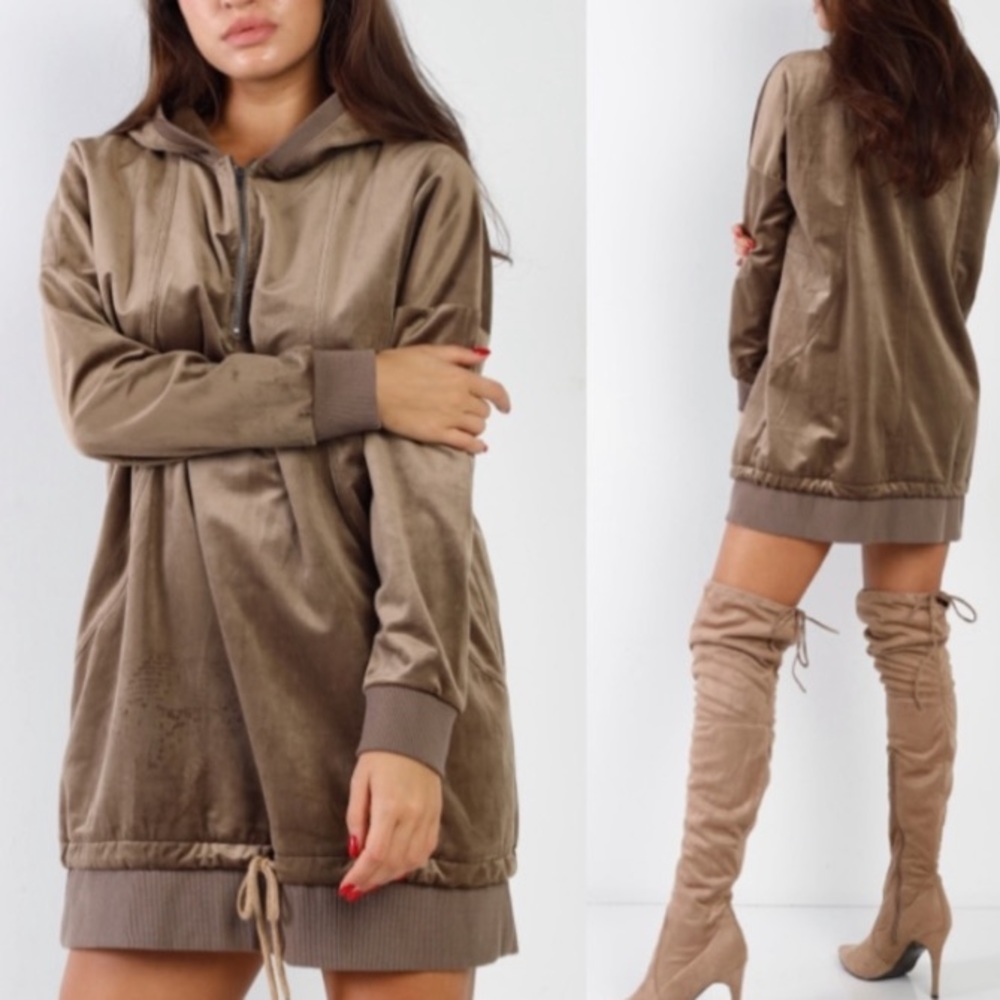 ✴️1 HOUR SALE✴️
 Velvet Tunic half zip womens